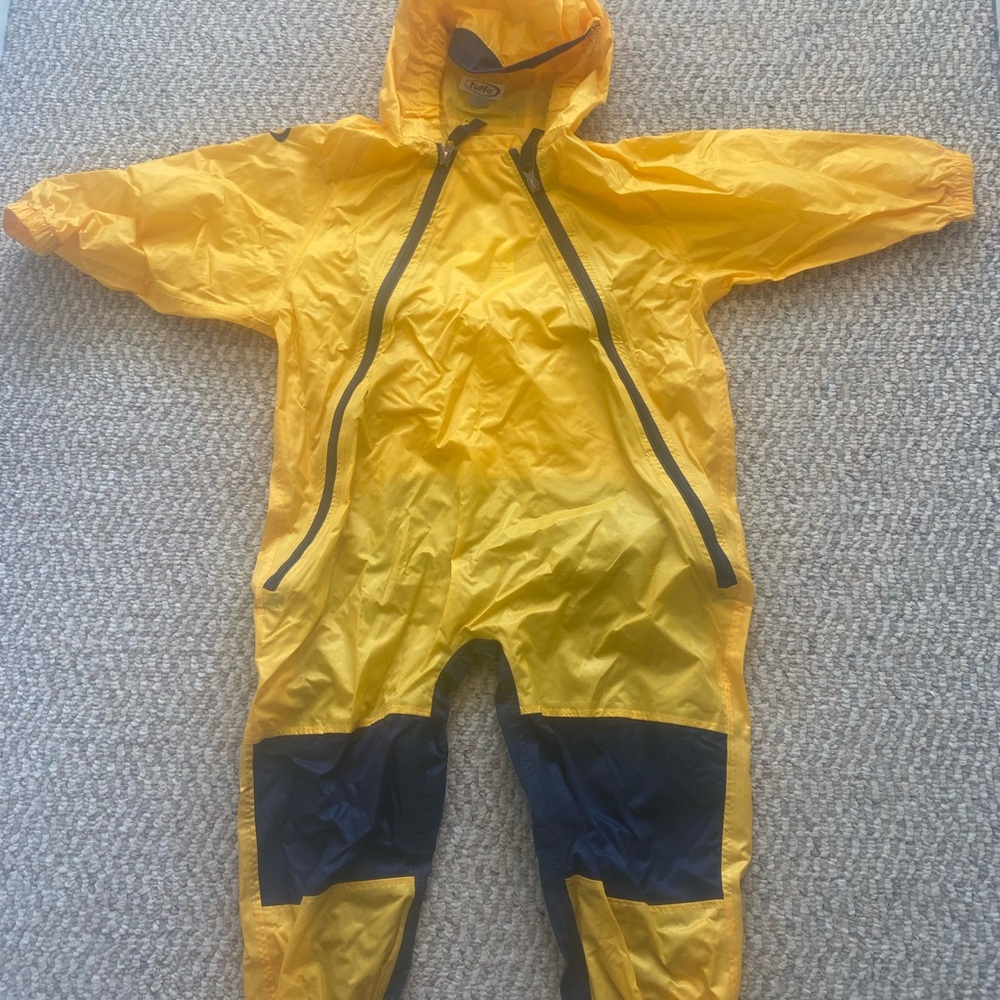 Tuffo 4T Kids Yellow Raincoat with Hood